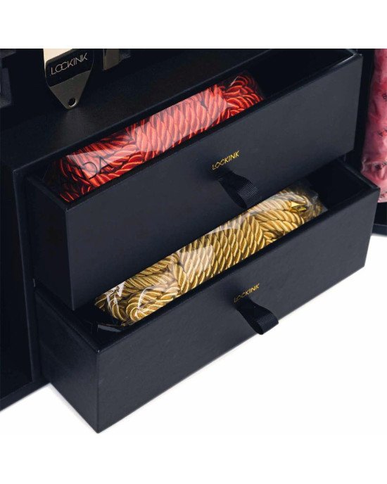 БДСМ-набір LOCKINK All-in-1 BDSM Play Kit - Crocodile Leather БДСМ-набір LOCKINK All-in-1 BDSM Play Kit - Crocodile Leather