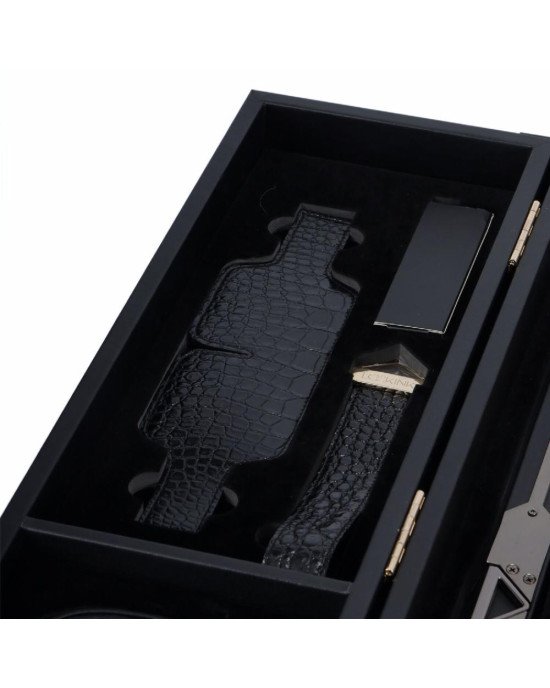 БДСМ-набір LOCKINK All-in-1 BDSM Play Kit - Crocodile Leather БДСМ-набір LOCKINK All-in-1 BDSM Play Kit - Crocodile Leather