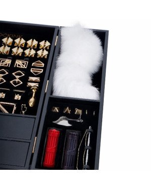 БДСМ-набір LOCKINK All-in-1 BDSM Play Kit - Crocodile Leather БДСМ-набір LOCKINK All-in-1 BDSM Play Kit - Crocodile Leather
