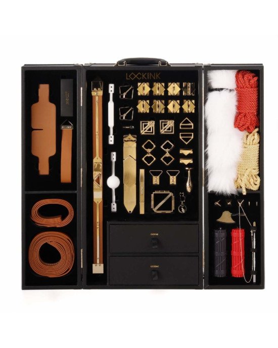 БДСМ-набір LOCKINK All-in-1 BDSM Play Kit - Brown Color БДСМ-набір LOCKINK All-in-1 BDSM Play Kit - Brown Color