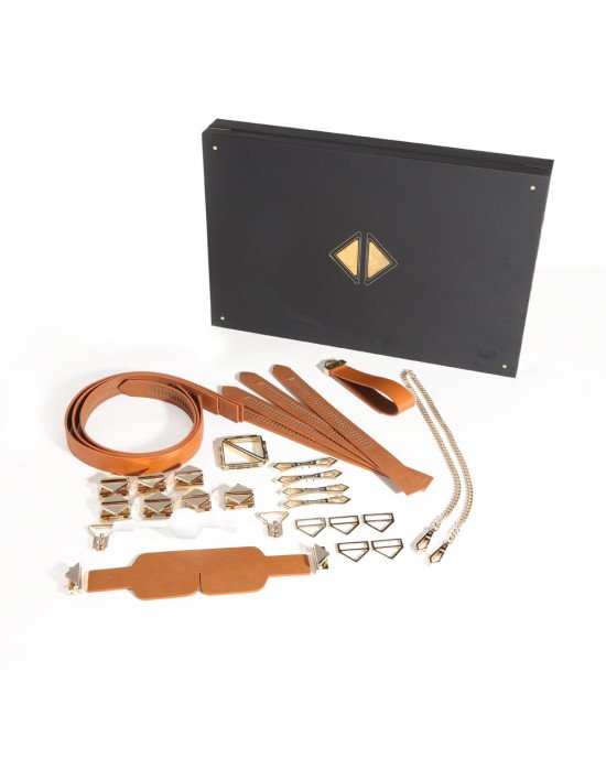 БДСМ-набір LOCKINK Bondage & Restraint Brown Set БДСМ-набір LOCKINK Bondage & Restraint Brown Set
