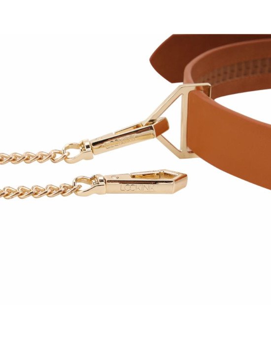 Повідець LOCKINK Tied Collar with Leash Set - Brown Повідець LOCKINK Tied Collar with Leash Set - Brown