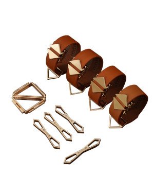 Набір для зв'язування LOCKINK Hogtie Set - Brown