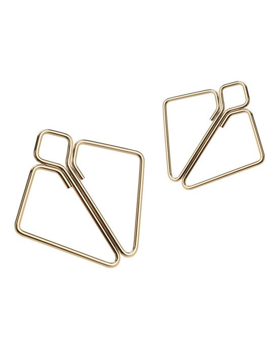 Затискачі для сосків з важкою підвіскою LOCKINK Nipple Clamps with Heavy Pendant - Golden