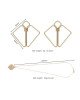 Затискачі для сосків з важкою підвіскою LOCKINK Nipple Clamps with Heavy Pendant - Golden