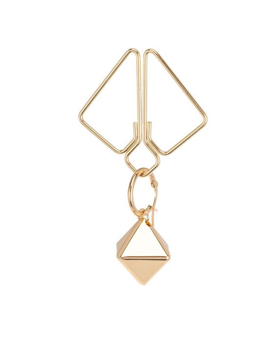 Затискачі для сосків з важкою підвіскою LOCKINK Nipple Clamps with Heavy Pendant - Golden