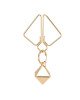 Затискачі для сосків з важкою підвіскою LOCKINK Nipple Clamps with Heavy Pendant - Golden