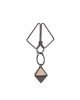 Затискачі для сосків з важкою підвіскою LOCKINK Nipple Clamps with Heavy Pendant - Grey