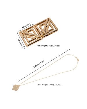 Затискачі для сосків з важкою підвіскою LOCKINK Adjustable Nipple Clamps with Heavy Pendant - Golden