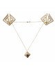 Затискачі для сосків з важкою підвіскою LOCKINK Adjustable Nipple Clamps with Heavy Pendant - Golden Затискачі для сосків з важкою підвіскою LOCKINK Adjustable Nipple Clamps with Heavy Pendant - Golden