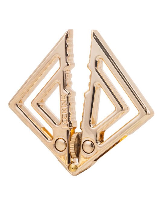 Затискачі для сосків з важкою підвіскою LOCKINK Adjustable Nipple Clamps with Heavy Pendant - Golden Затискачі для сосків з важкою підвіскою LOCKINK Adjustable Nipple Clamps with Heavy Pendant - Golden