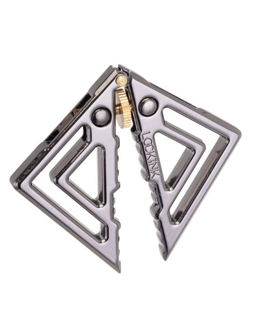 Затискачі для сосків з важкою підвіскою LOCKINK Adjustable Nipple Clamps with Heavy Pendant - Grey Затискачі для сосків з важкою підвіскою LOCKINK Adjustable Nipple Clamps with Heavy Pendant - Grey