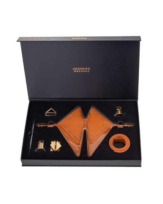 Маска на очі LOCKINK Vixen Blindfold Brown Set Маска на очі LOCKINK Vixen Blindfold Brown Set