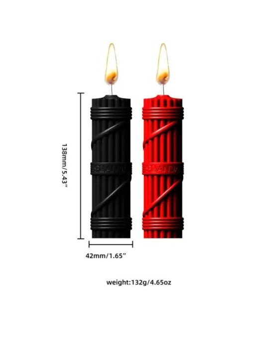 Свічки для BDSM LOCKINK SEVANDA Fetish Drip Candles Set 2 шт Свічки для BDSM LOCKINK SEVANDA Fetish Drip Candles Set 2 шт