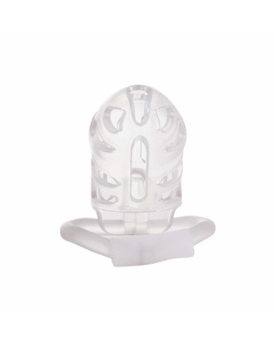 Клітка для пеніса LOCKINK SEVANDA Plastic Penis Chastity Cage - Transparent