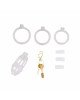Клітка для пеніса LOCKINK SEVANDA Plastic Penis Chastity Cage - Transparent