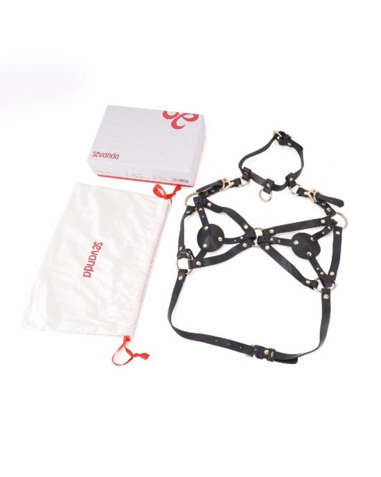 Портупея на груди LOCKINK SEVANDA Queen Chest Harness with Removable Bra Портупея на груди LOCKINK SEVANDA Queen Chest Harness with Removable Bra