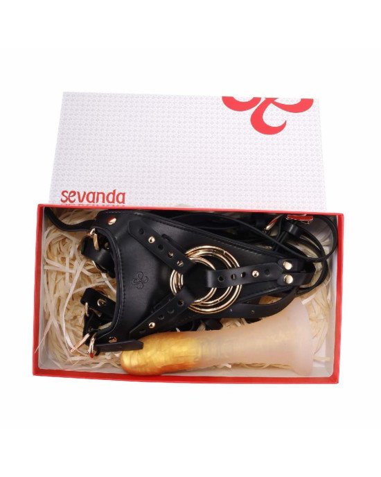 Страпон LOCKINK SEVANDA Queen Sheba Strapon - Golden Dildo Страпон LOCKINK SEVANDA Queen Sheba Strapon - Golden Dildo