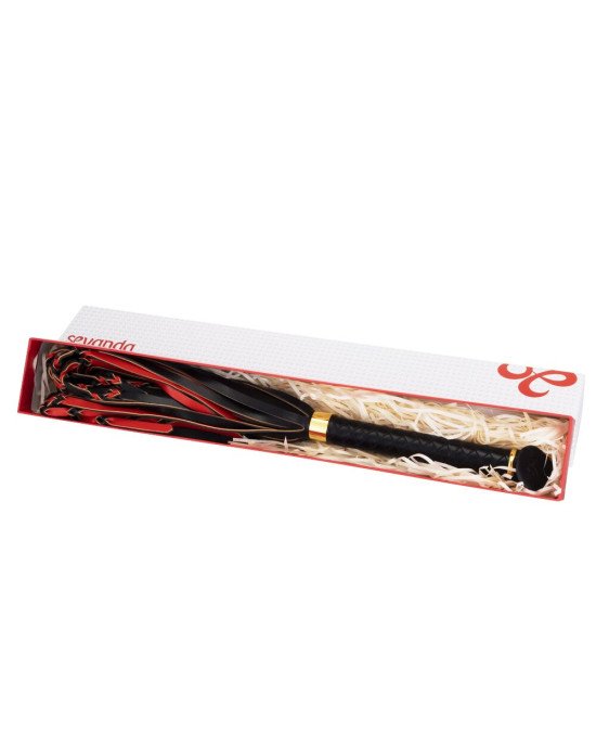 Флогер LOCKINK SEVANDA Red & Black Braided Tail Flogger Флогер LOCKINK SEVANDA Red & Black Braided Tail Flogger