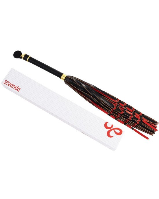 Флогер LOCKINK SEVANDA Red & Black Braided Tail Flogger Флогер LOCKINK SEVANDA Red & Black Braided Tail Flogger