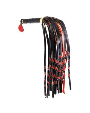 Флогер LOCKINK SEVANDA Red & Black Braided Tail Flogger