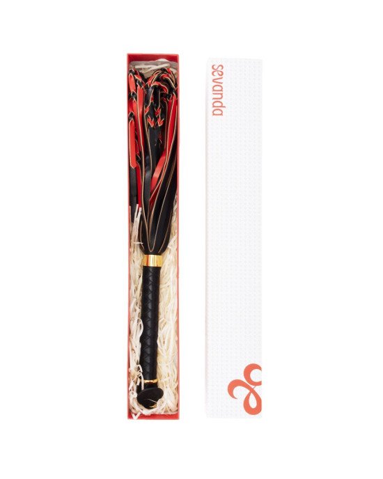Флогер LOCKINK SEVANDA Red & Black Braided Tail Flogger Флогер LOCKINK SEVANDA Red & Black Braided Tail Flogger