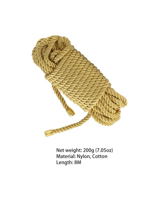 Мотузка для шибарі LOCKINK SEVANDA Shibari Pratice Rope Golden, 8 метрів Мотузка для шибарі LOCKINK SEVANDA Shibari Pratice Rope Golden, 8 метрів