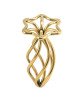 Анальна пробка LOCKINK SEVANDA Hollow Spiral Golden Metal Anal Plug - M size Анальна пробка LOCKINK SEVANDA Hollow Spiral Golden Metal Anal Plug - M size