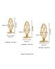 Анальна пробка LOCKINK SEVANDA Hollow Spiral Golden Metal Anal Plug - M size Анальна пробка LOCKINK SEVANDA Hollow Spiral Golden Metal Anal Plug - M size