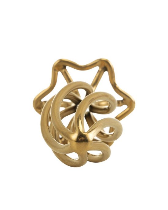 Анальна пробка LOCKINK SEVANDA Hollow Spiral Golden Metal Anal Plug - L size Анальна пробка LOCKINK SEVANDA Hollow Spiral Golden Metal Anal Plug - L size