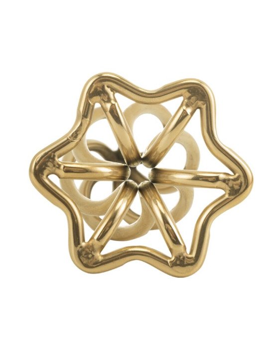 Анальна пробка LOCKINK SEVANDA Hollow Spiral Golden Metal Anal Plug - L size Анальна пробка LOCKINK SEVANDA Hollow Spiral Golden Metal Anal Plug - L size