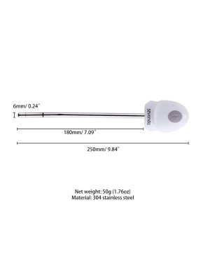 Уретральний зонд LOCKINK SEVANDA Vibrating & E-stim Metal Urethral Sounding - White Уретральний зонд LOCKINK SEVANDA Vibrating & E-stim Metal Urethral Sounding - White