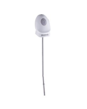 Уретральний зонд LOCKINK SEVANDA Vibrating & E-stim Metal Urethral Sounding - White