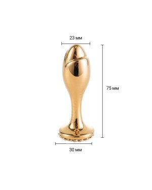 Анальна пробка LOCKINK SEVANDA Pearl Rose-shape Anal Plug