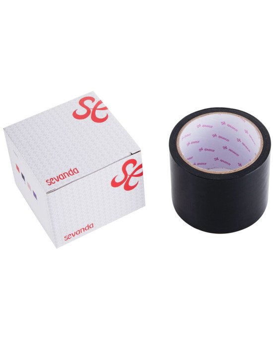 Електростатична стрічка для бондажу LOCKINK SEVANDA Electrostatic Tape - Black Tape, 16 м