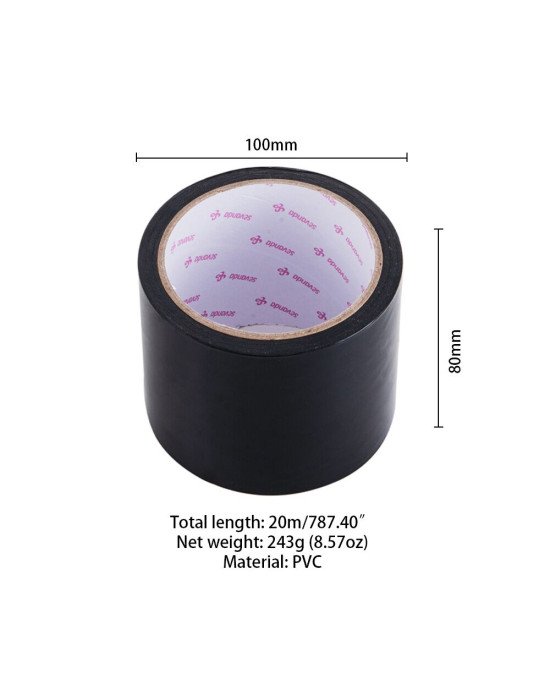 Електростатична стрічка для бондажу LOCKINK SEVANDA Electrostatic Tape - Black Tape, 16 м
