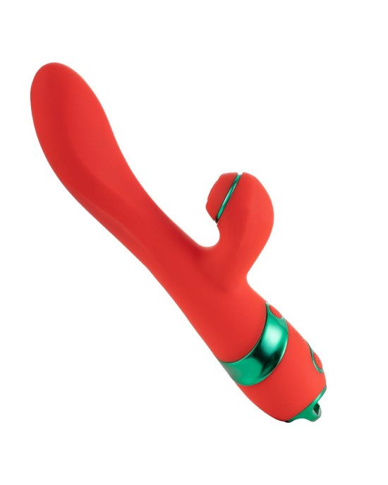 Вібратор-кролик з флогером LOCKINK SEVANDA Whip Vibrating Massage Wand - Red & Green Вібратор-кролик з флогером LOCKINK SEVANDA Whip Vibrating Massage Wand - Red & Green