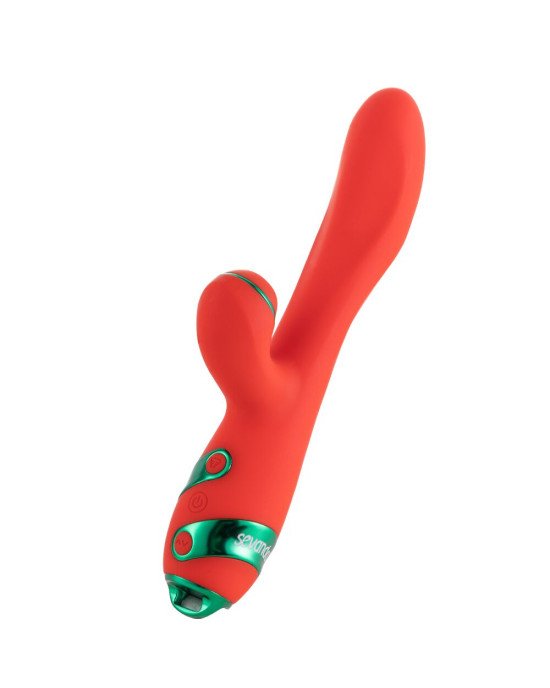 Вібратор-кролик з флогером LOCKINK SEVANDA Whip Vibrating Massage Wand - Red & Green Вібратор-кролик з флогером LOCKINK SEVANDA Whip Vibrating Massage Wand - Red & Green