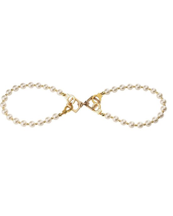 Перлинні наручники та поножі LOCKINK Pearl Bondage & Restraint Set