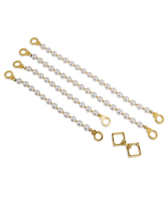 Перлинні наручники та поножі LOCKINK Pearl Bondage & Restraint Set
