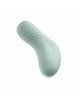 Накладний вібратор Fun Factory LAYA III sage green, ефект постукування пальцем