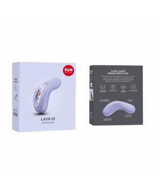 Накладний вібратор Fun Factory LAYA III soft violet, ефект постукування пальцем Накладний вібратор Fun Factory LAYA III soft violet, ефект постукування пальцем