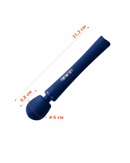 Вібромасажер Fun Factory VIM Vibrating Wand midnight blue, суперпотужний та легкий, до 6 годин роботи Вібромасажер Fun Factory VIM Vibrating Wand midnight blue, суперпотужний та легкий, до 6 годин роботи