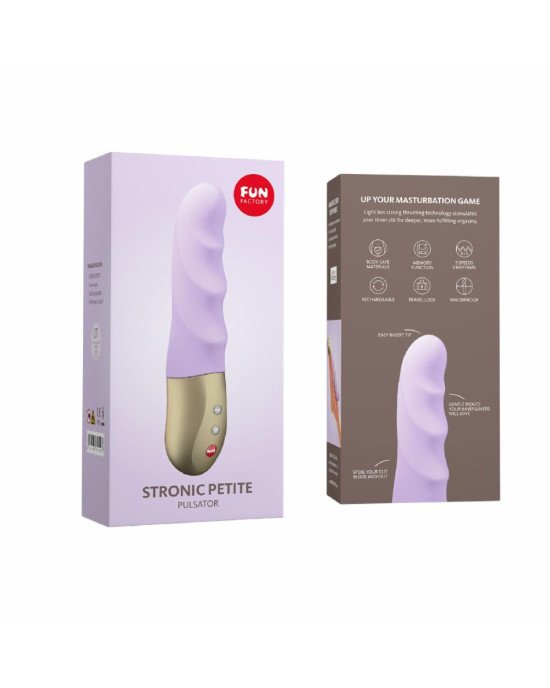 Мініпульсатор Fun Factory STRONIC PETITE pastel lilac, 8 режимів, підходить для початківців Мініпульсатор Fun Factory STRONIC PETITE pastel lilac, 8 режимів, підходить для початківців