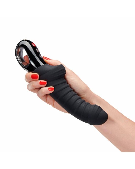 Вібратор для точки G Fun Factory TIGER black, ребристий, підходить для анальної стимуляції Вібратор для точки G Fun Factory TIGER black, ребристий, підходить для анальної стимуляції