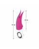 Вібратор для клітора Fun Factory VOLTA blackberry, гнучкий подвійний кінчик