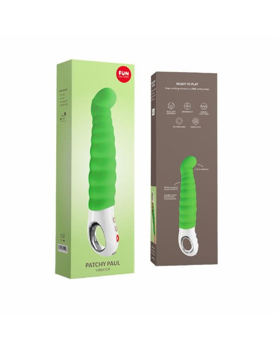 Вібратор точки G Fun Factory PATCHY PAUL fresh green, гнучкий, 12 режимів Вібратор точки G Fun Factory PATCHY PAUL fresh green, гнучкий, 12 режимів