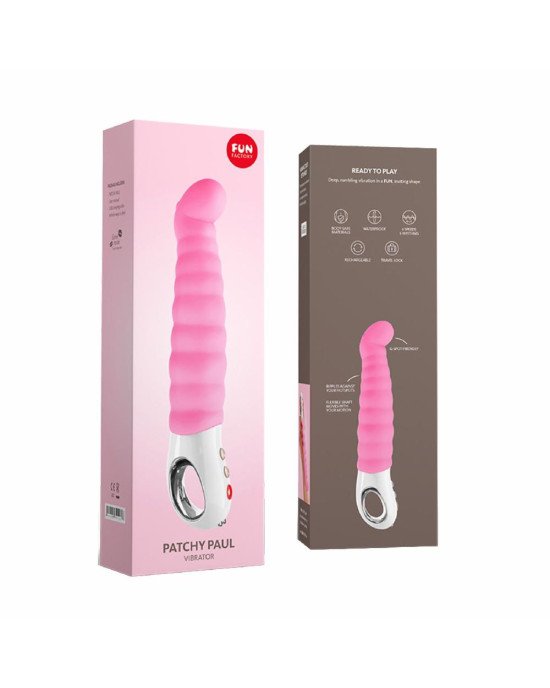 Вібратор точки G Fun Factory PATCHY PAUL candy rose, гнучкий, 12 режимів Вібратор точки G Fun Factory PATCHY PAUL candy rose, гнучкий, 12 режимів