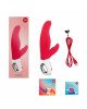 Вібратор-кролик для точки А Fun Factory LADY BI india red, 2 мотори, 12 режимів