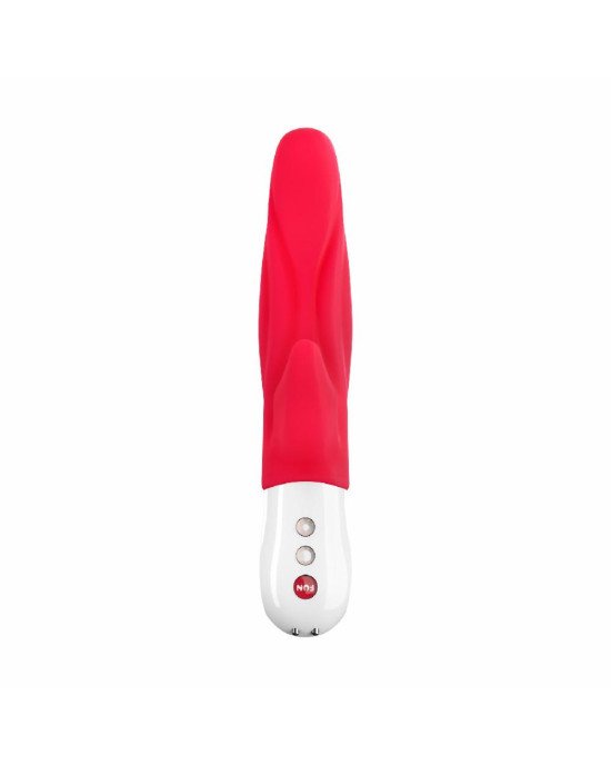Вібратор-кролик для точки А Fun Factory LADY BI india red, 2 мотори, 12 режимів